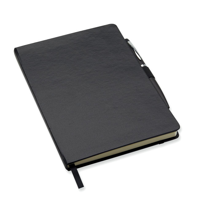 Quaderno A5 con penna nero - All Gadget