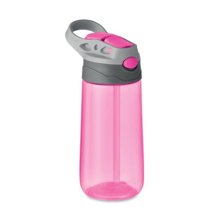 Borraccia in Tritan™. 450ml rosa trasparente - All Gadget